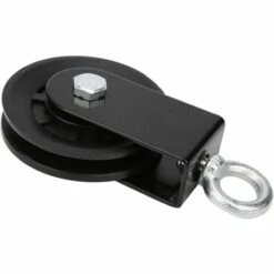 GUAZHUNIFR Poulie De Levage De Roulement Roue Silencieuse Silencieuse Pour Le Bloc De Poulie Simple De Remise En Forme Guazhuni (Noir)