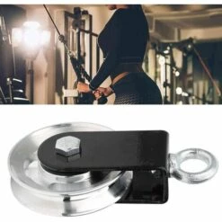 GUAZHUNIFR Poulie De Levage De Roulement Roue Silencieuse Silencieuse Pour Le Bloc De Poulie Simple De Remise En Forme Guazhuni (Noir) -Equipement antichute Soldes 48218180 4