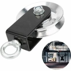 GUAZHUNIFR Poulie De Levage De Roulement Roue Silencieuse Silencieuse Pour Le Bloc De Poulie Simple De Remise En Forme Guazhuni (Noir) -Equipement antichute Soldes 48218180 5