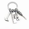 THSINDE Cadeau De Fête Des Pères Porte Clé Papa, Acier Inoxydable Porte Clef, Porte-clés Pour Papa Anniversaire,Noël -Equipement antichute Soldes 48403431 1