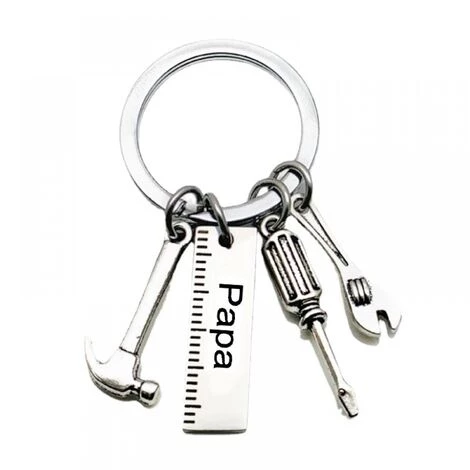 THSINDE Cadeau De Fête Des Pères Porte Clé Papa, Acier Inoxydable Porte Clef, Porte-clés Pour Papa Anniversaire,Noël 7 THSINDE Cadeau De Fête Des Pères Porte Clé Papa, Acier Inoxydable Porte Clef, Porte-clés Pour Papa Anniversaire,Noël – Image 5