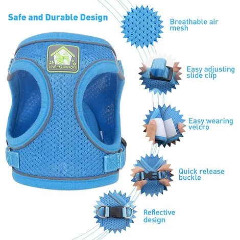 ECHOO Harnais Et Laisse Pour Chat Avec Laisse Pour Chaton : Ensemble De Gilet Ajustable Anti-évasion Pour Chats Compatible Avec Les Chiots De Petit Chien 5 ECHOO Harnais Et Laisse Pour Chat Avec Laisse Pour Chaton : Ensemble De Gilet Ajustable Anti-évasion Pour Chats Compatible Avec Les Chiots De Petit Chien – Image 3