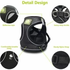 ECHOO Harnais De Chat Et Laisse Avec Laisse Pour Chaton : Ensemble De Gilet Réglable Anti-évasion Pour Chats Compatible Avec Les Chiots De Petit Chien 9 ECHOO Harnais De Chat Et Laisse Avec Laisse Pour Chaton : Ensemble De Gilet Réglable Anti-évasion Pour Chats Compatible Avec Les Chiots De Petit Chien -Equipement antichute Soldes 49196175 3