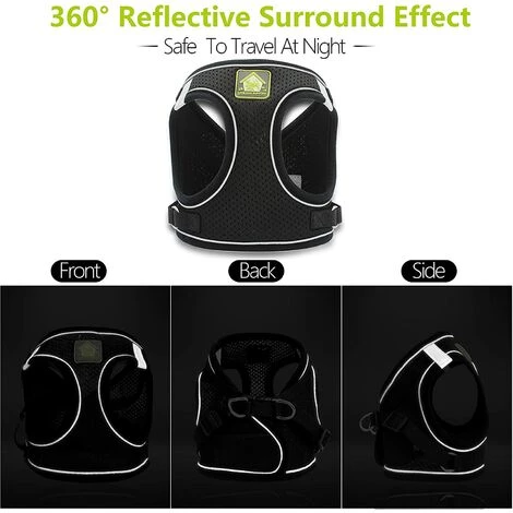 ECHOO Harnais De Chat Et Laisse Avec Laisse Pour Chaton : Ensemble De Gilet Réglable Anti-évasion Pour Chats Compatible Avec Les Chiots De Petit Chien 7 ECHOO Harnais De Chat Et Laisse Avec Laisse Pour Chaton : Ensemble De Gilet Réglable Anti-évasion Pour Chats Compatible Avec Les Chiots De Petit Chien – Image 5