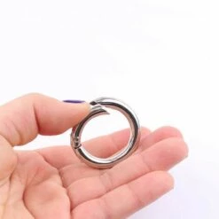 Lot De 15 Mousquetons Ronds En Acier De 35 Mm Macaron 9 Lot De 15 Mousquetons Ronds En Acier De 35 Mm Macaron -Equipement antichute Soldes 50928633 4