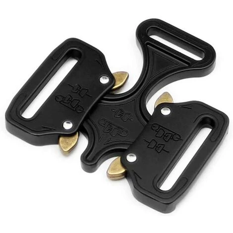 VERSAILLESFR Factory En Métal Argenté Kaki Noir Militaire De Qualité Tactique Boucle Pour Collier Pour Chien Sacs De Voyage DIY Ceinture Vêtements Accessoires 38MM Width Black, Versailles 4 VERSAILLESFR Factory En Métal Argenté Kaki Noir Militaire De Qualité Tactique Boucle Pour Collier Pour Chien Sacs De Voyage DIY Ceinture Vêtements Accessoires 38MM Width Black, Versailles – Image 2