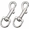 TINOR Lot De 2 Mousquetons Pivotants En Alliage De Zinc Pour Chien -Equipement antichute Soldes 51178224 1