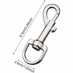 TINOR Lot De 2 Mousquetons Pivotants En Alliage De Zinc Pour Chien -Equipement antichute Soldes 51178224 3