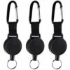 Rétractable Robuste Rétractable Porte-clés Rétractable Badges Reel Clip Avec 60cm / 24 Pouces En Acier Câble, Noir 3 Pièces-betterlife 2 Rétractable Robuste Rétractable Porte-clés Rétractable Badges Reel Clip Avec 60cm / 24 Pouces En Acier Câble, Noir 3 Pièces-betterlife -Equipement antichute Soldes 51222410 1