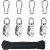 SUPERMARKET Poulie En Acier Inoxydable, Poulie De Renvoi En Acier Inoxydable, Petite Poulie Pour Corde, Poulie Bloc En Acier Inoxydable, Poulie De Poulie De Poulie，Superma -Equipement antichute Soldes 51463101 1