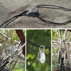 SUPERMARKET Poulie En Acier Inoxydable, Poulie De Renvoi En Acier Inoxydable, Petite Poulie Pour Corde, Poulie Bloc En Acier Inoxydable, Poulie De Poulie De Poulie，Superma -Equipement antichute Soldes 51463101 5