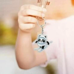 KARTOKNER Jeux Olympiques D'hiver De Pékin 2022 Mascotte Bing Dwen Dwen Porte-clés Porte-clés Cadeaux -Equipement antichute Soldes 51512781 2