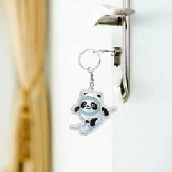 KARTOKNER Jeux Olympiques D'hiver De Pékin 2022 Mascotte Bing Dwen Dwen Porte-clés Porte-clés Cadeaux -Equipement antichute Soldes 51512781 4