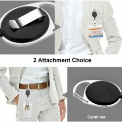 LITZEE 10 Clips De Badge De Carte D'identité Avec Mousqueton Avec Bobines De Clip De Ceinture Avec Clips De Porte-badge -Equipement antichute Soldes 51547825 5