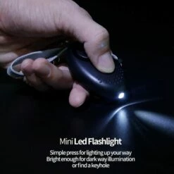 LITZEE Alarme Personnelle, Porte-clés D'alarme De Panique, 140 DB, Alarme De Sécurité Avec Lumière LED Pour Femmes, Filles Et Personnes âgées (Noir) -Equipement antichute Soldes 51551450 4