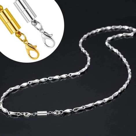 LITZEE 10 Fermoirs Magnétiques - Fermoirs à Mousquetons Pour Collier Ou Bracelet - Couleurs Dorée Et Argentée 7 LITZEE 10 Fermoirs Magnétiques - Fermoirs à Mousquetons Pour Collier Ou Bracelet - Couleurs Dorée Et Argentée – Image 5