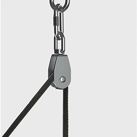 DECKON M50 Grue Bloc De Poulie Levage Grue Crochet Pivotant Unique Bloc De Poulie Câble De Suspension De Roue De Remorquage En Acier Inoxydable 304-Avec 10 Metre En Nylon Corde Et Mousqueton Clips 7 DECKON M50 Grue Bloc De Poulie Levage Grue Crochet Pivotant Unique Bloc De Poulie Câble De Suspension De Roue De Remorquage En Acier Inoxydable 304-Avec 10 Metre En Nylon Corde Et Mousqueton Clips – Image 5