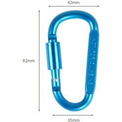 ASUPERMALL Lot De 9 Mousquetons A Anneau En D En Alliage D'Aluminium Avec Boucle De Suspension Pour Camping En Plein Air, Randonnee -Equipement antichute Soldes 52557720 4