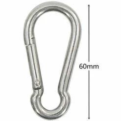 JN.SONGS 10 Pcs Mousqueton Escalade En Fer Charge 100 Kg Argenté - 4x40mm -Equipement antichute Soldes 52579834 3