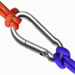 JN.SONGS 10 Pcs Mousqueton Escalade En Fer Charge 100 Kg Argenté - 4x40mm -Equipement antichute Soldes 52579834 4