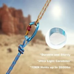 CADEAU 2 Mousquetons De Verrouillage Mousquetons Escalade 25 KN Robustes Avec Fermeture à Vis Pour Escalade Forme De D Pour Escalade En Plein Air Camping Hamacs Laisse Pour Chien -Equipement antichute Soldes 52586329 2