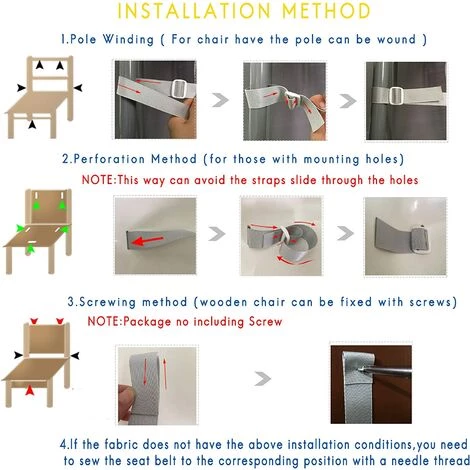 ELLE Chaise Haute Ceinture De Sécurité Enfant Remplacement 5 Points Ceinture De Sécurité Pour Poussette 4 ELLE Chaise Haute Ceinture De Sécurité Enfant Remplacement 5 Points Ceinture De Sécurité Pour Poussette – Image 2