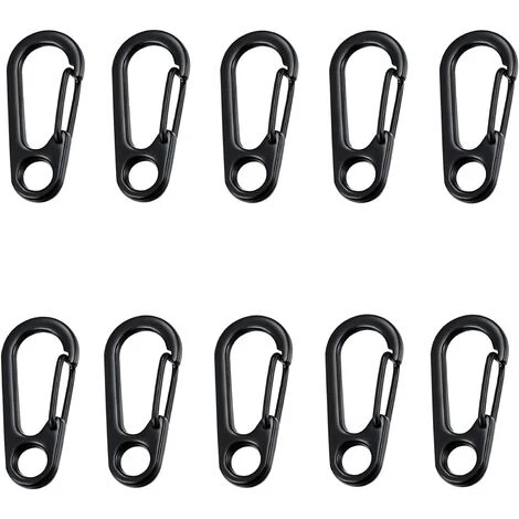 SUPERMARKET 10pcs Mini Clip Mousqueton,Prises D'escalade Clip Boucle Printemps Fermoirs Pour Sac à Dos Pour Camping Escalade Randonnée Porte-clés Extérieur (Noir),Superma 3 SUPERMARKET 10pcs Mini Clip Mousqueton,Prises D'escalade Clip Boucle Printemps Fermoirs Pour Sac à Dos Pour Camping Escalade Randonnée Porte-clés Extérieur (Noir),Superma