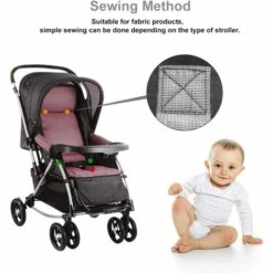 Harnais Chaise Haute Universelle Sangle Chaise Enfant Réglable Avec Boucle POM Ceinture Attache Sécurité Fixation 5 Points Confort Pour Chaise Haute Bébé Landau Et Poussette,Starlight -Equipement antichute Soldes 53317801 4