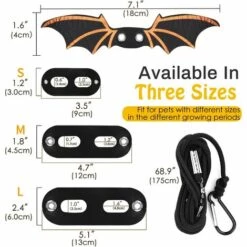 THSINDE Harnais Et Laisse De Dragon Barbu Réglables, 3 Tailles En Cuir, Laisse De Harnais D'extérieur Avec Ailes De Chauve-souris Pour Lézard, Reptiles, Amphibiens, Petit Animal De Compagnie -Equipement antichute Soldes 53653669 5