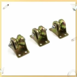 Poulie De Poulie De Poulie De Levage Forte Capacité De Charge - Acier épais - Revêtement De Couleur Inoxydable - Pour Cordes Fontainebleau 3 Pièces