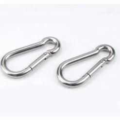 CADEAUX 2pcs Mousqueton De Fixation Pour Charges Lourdes, Sports, Chiens De Serrure, Hamac Balançoire, En Acier Inoxydable 304, 7.8mm Épaisseur -Equipement antichute Soldes 54078580 4