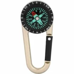 BEARSU Mini Boussole Mousqueton Clip 2 En 1 Boussole Avec Mousqueton Clip Porte-clés Boussole Boussole Portable Camping Boussole Voyage Camping Navigation Randonnée Pêche