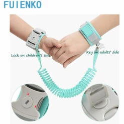 Corde De Traction Ceinture Anti-perte Enfant 2,5m Coleur De Vert Clair FUIENKO