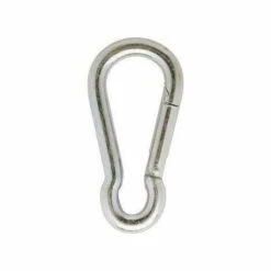 VIGOUROUX Mousqueton Alpin Acier Zingué - Long. Mm: 80 - Ø Fil Mm: 8