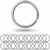 TINOR 100 Porte-Clés En Acier Inoxydable 25 Mm, Porte-clés Anneaux, Métal Alliage Clé Anneaux, Porte-Clés Rond, Design Plat, Anneau Fendu En Métal, Anneau Fendu Pour Voiture, Maison, Accessoires Clés -Equipement antichute Soldes 54679596 1
