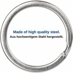 TINOR 100 Porte-Clés En Acier Inoxydable 25 Mm, Porte-clés Anneaux, Métal Alliage Clé Anneaux, Porte-Clés Rond, Design Plat, Anneau Fendu En Métal, Anneau Fendu Pour Voiture, Maison, Accessoires Clés -Equipement antichute Soldes 54679596 3