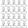 BEARSU Turnbuckle 20 Pièces Métal Snap D Anneau Alliage Porte-clés Pour Longe Artisanat, Accessoires De Bijoux Faits À La Main DIY, Laisse De Chien Avec Boucle