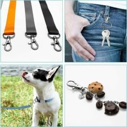 BEARSU Turnbuckle 20 Pièces Métal Snap D Anneau Alliage Porte-clés Pour Longe Artisanat, Accessoires De Bijoux Faits À La Main DIY, Laisse De Chien Avec Boucle -Equipement antichute Soldes 54721095 5