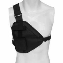 DECKON Harnais De Poitrine Pour Talkie-walkie, Poche Frontale Radio, Réglable, Tactique, Sac à Bandoulière Pour Chasse - Unisexe