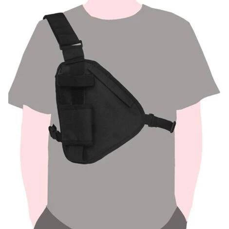 DECKON Harnais De Poitrine Pour Talkie-walkie, Poche Frontale Radio, Réglable, Tactique, Sac à Bandoulière Pour Chasse - Unisexe 4 DECKON Harnais De Poitrine Pour Talkie-walkie, Poche Frontale Radio, Réglable, Tactique, Sac à Bandoulière Pour Chasse - Unisexe – Image 2