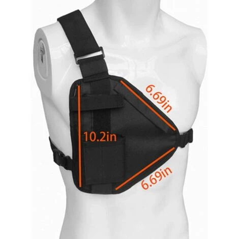 DECKON Harnais De Poitrine Pour Talkie-walkie, Poche Frontale Radio, Réglable, Tactique, Sac à Bandoulière Pour Chasse - Unisexe 5 DECKON Harnais De Poitrine Pour Talkie-walkie, Poche Frontale Radio, Réglable, Tactique, Sac à Bandoulière Pour Chasse - Unisexe – Image 3