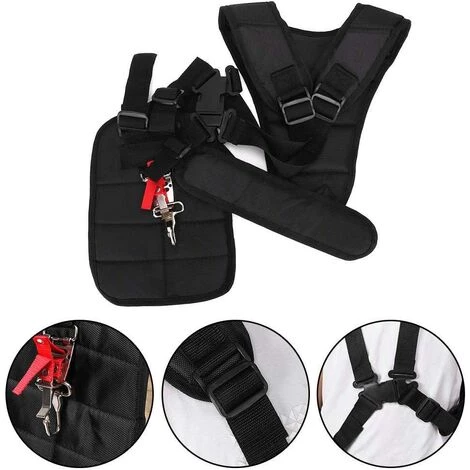 BARES Double Bandoulière Gardes Tondeuse De Jardin Tondeuse à Gazon Tondeuse Rembourrée Avec Coussinets Sangles Réglables Pour Tondeuse 4 BARES Double Bandoulière Gardes Tondeuse De Jardin Tondeuse à Gazon Tondeuse Rembourrée Avec Coussinets Sangles Réglables Pour Tondeuse – Image 2