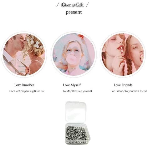 CADEAUX 100 Pièces Fermoirs Mousquetons/fermoir Bijoux Argent Pour Fabrication De Bijoux, Pendentif Et Bbracelet(Argent) 6 CADEAUX 100 Pièces Fermoirs Mousquetons/fermoir Bijoux Argent Pour Fabrication De Bijoux, Pendentif Et Bbracelet(Argent) – Image 4