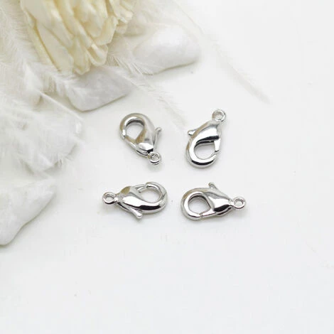 CADEAUX 100 Pièces Fermoirs Mousquetons/fermoir Bijoux Argent Pour Fabrication De Bijoux, Pendentif Et Bbracelet(Argent) 7 CADEAUX 100 Pièces Fermoirs Mousquetons/fermoir Bijoux Argent Pour Fabrication De Bijoux, Pendentif Et Bbracelet(Argent) – Image 5