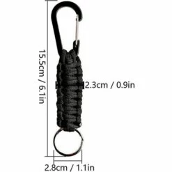 DECKON 2pcs Porte-Clés D'Équipement De Sports De Plein Air Mousqueton En Corde Tressée Porte-Clés D'Outil De Survie Camping Pêche Randonnée Voyage Sac À Dos D'Alpinisme 9 DECKON 2pcs Porte-Clés D'Équipement De Sports De Plein Air Mousqueton En Corde Tressée Porte-Clés D'Outil De Survie Camping Pêche Randonnée Voyage Sac À Dos D'Alpinisme -Equipement antichute Soldes 55083293 3
