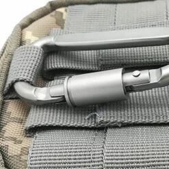 BRIDAY Lot De 6 Mousquetons De Verrouillage En Aluminium Avec Anneau En D Pour Porte-clés En Plein Air, Camping, Voyage, Pêche, Sac à Dos -Equipement antichute Soldes 55166324 4