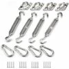 BRIDAY M6 Kit De Fixation Pour Voile D'ombrage, Acier Inoxydable Soleil Voile D'ombrage Kit De Fixation Pour Triangle Et Carré, Rectangle, Du Soleil Voile D'ombrage Accessoires De Fixation -Equipement antichute Soldes 55166353 1