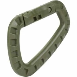 BRIDAY Mousquetons Tactiques En Forme Boucles De Mousqueton En Forme De D En Plastique Mousquetons Verrouillables Escalade Clip Pour Les Randonnées Et Autres Activités De Plein Air 12 Pièces (Verte Armée) -Equipement antichute Soldes 55166526 2