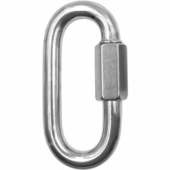 BRIDAY 4 Pièces Mousqueton En Acier Inoxydable Robuste, M8 304 Verrouillage Rapide à Vis, Quick Link Keychain Buckle Pour La Maison, Le Camping, L'escalade, La Randonnée, Les Voyages,500KG Capacité -Equipement antichute Soldes 55166530 5