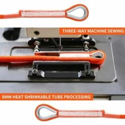 MONLY Corde Escalade Cordettes Baudrier Paracorde Multifonctionnel En Polypropylène 8 Mm Avec Boucles Mousquetons Orange Pour Laisse Amarrage Escalade,Randonnée,Alpinisme,Parachute,Sauvetage -Equipement antichute Soldes 55273282 3